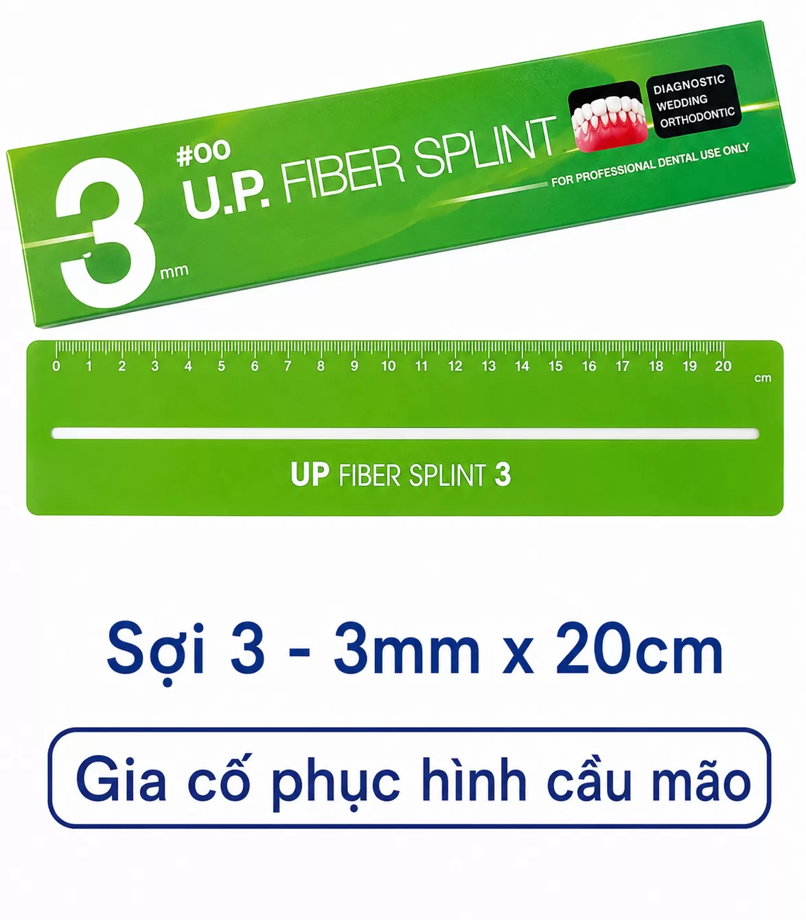 Sợi gia cường - polyester siêu cao phân tử dùng gia cố phục hình cầu mão