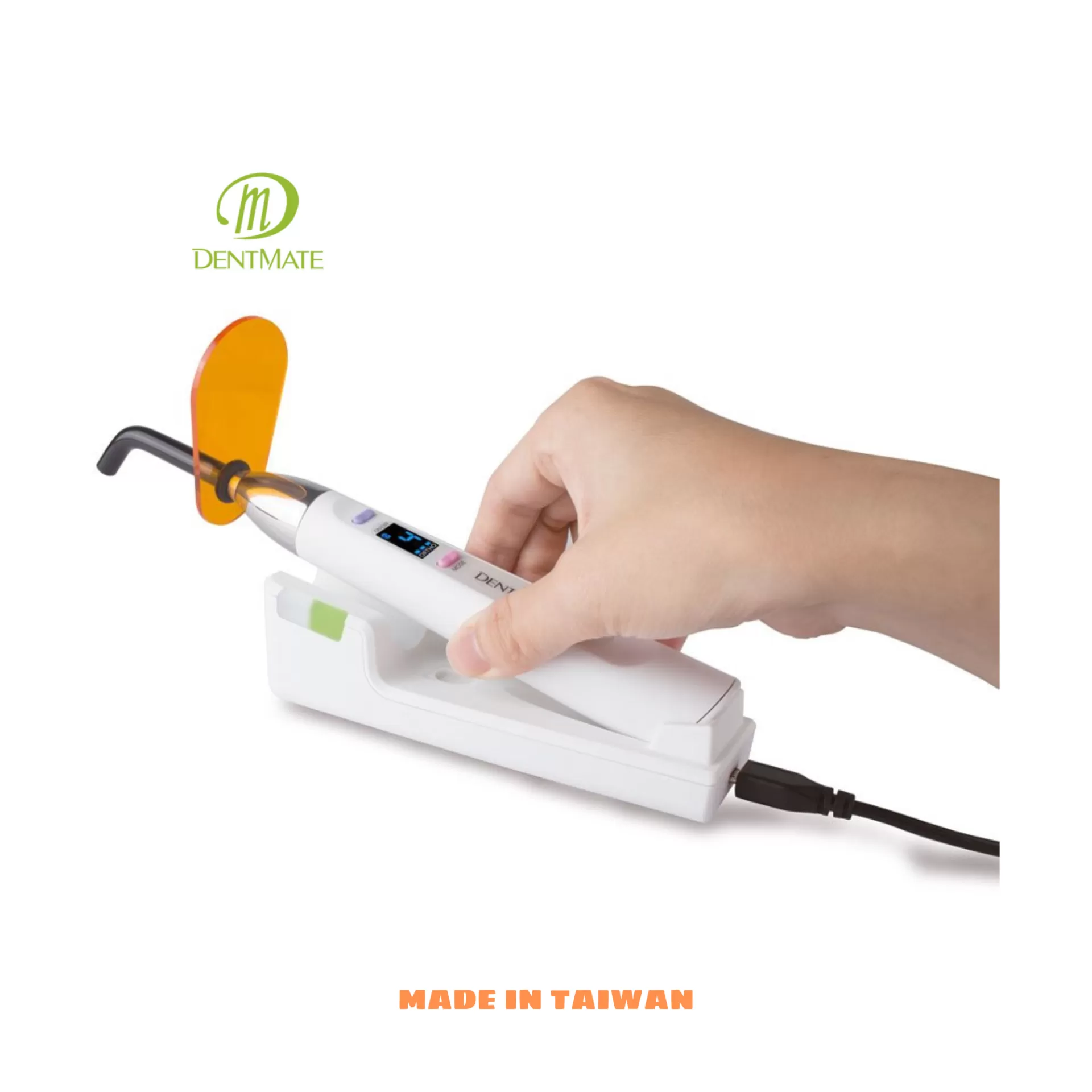 Đèn quang trùng hợp 1400MmW/cm2,  LEDEX WL-070+ ORTHO, hãng Dentmate, Sản xuất tại Đài Loan